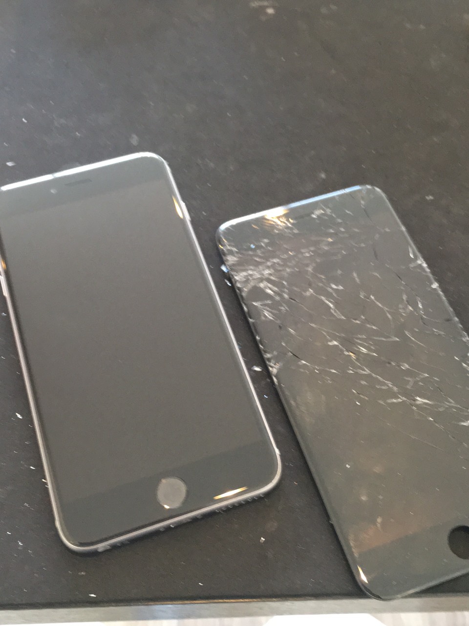 0214｜iPhone6plus｜フロントガラス修理