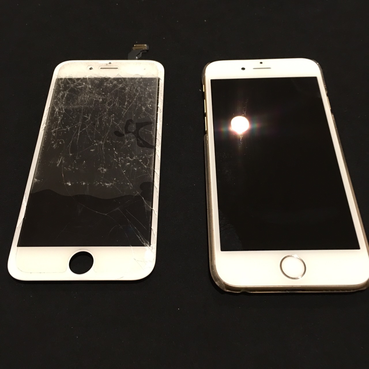 3.8 | iphone6white | パネル交換修理2