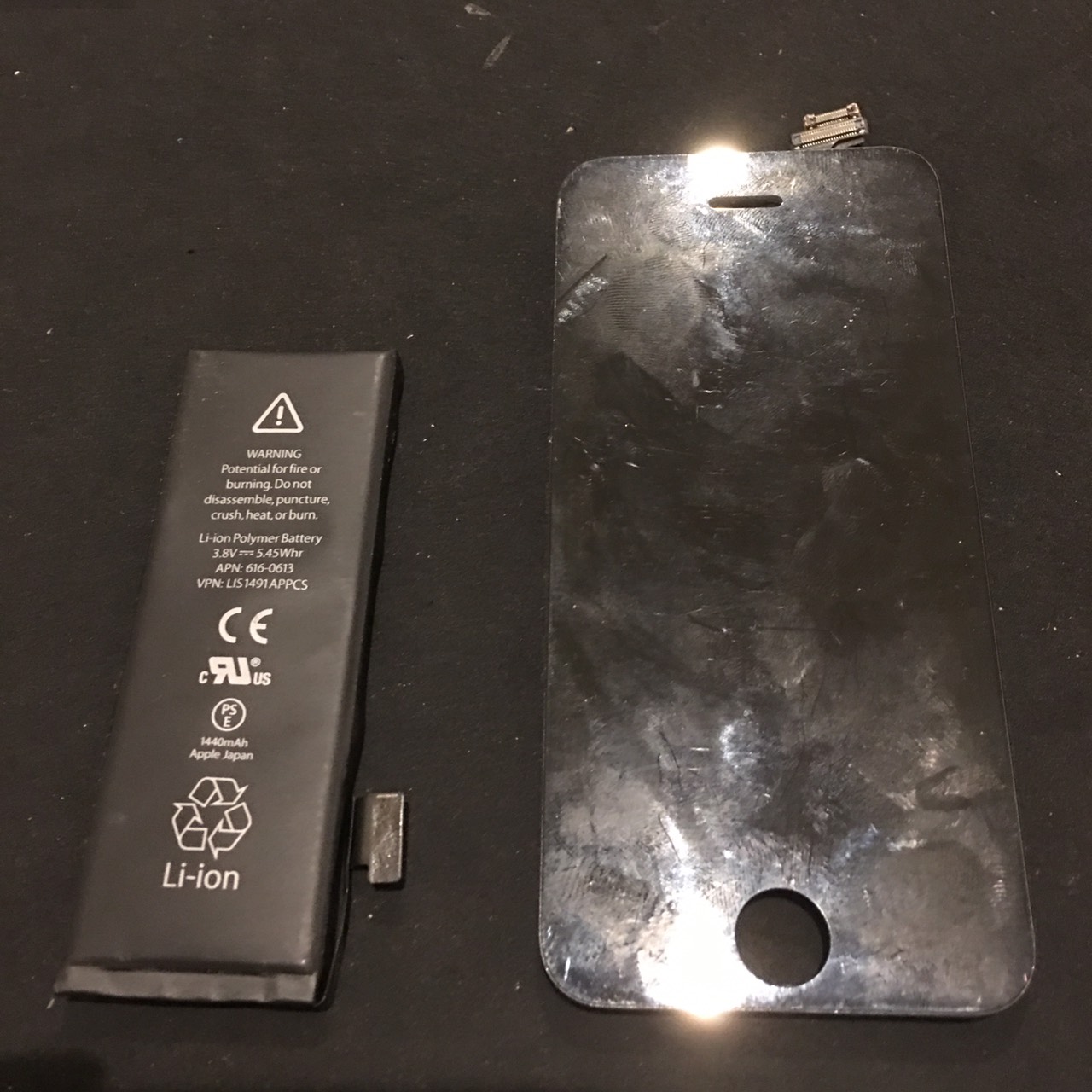 5.10 | iphone5black | パネル・バッテリー交換修理